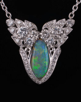 Custom Angel Wing Opal Necklace