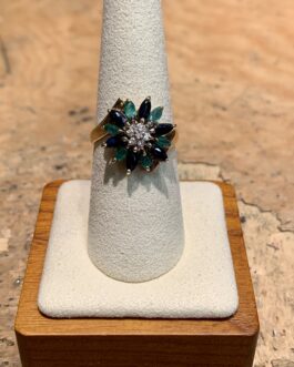 70s era Sapphire and Diamond Ring (MSM)