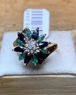 70s era Sapphire and Diamond Ring (MSM)