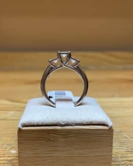 10 Karat white gold Princess cut Diamond ring(PR)